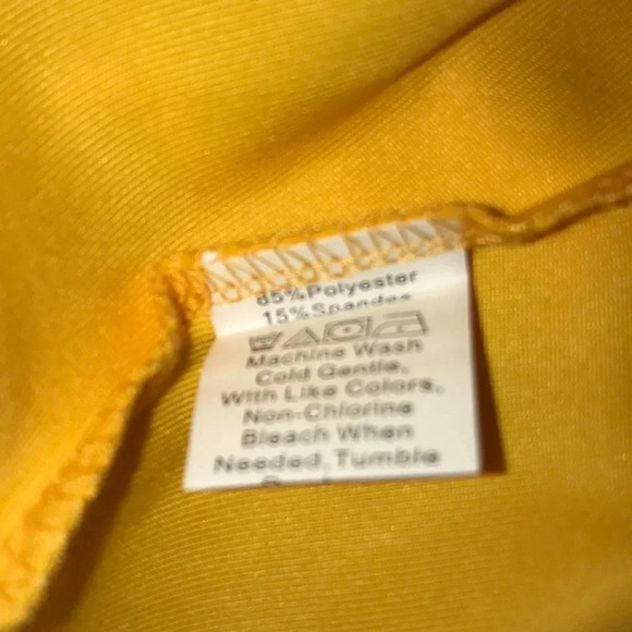 UNBRANDED off shoulders bright yellow butterfly sleeves crop top NEW size M - Picture 4 of 8